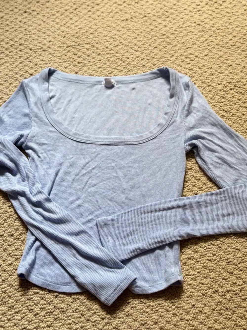 Light Blue Garage cropped top